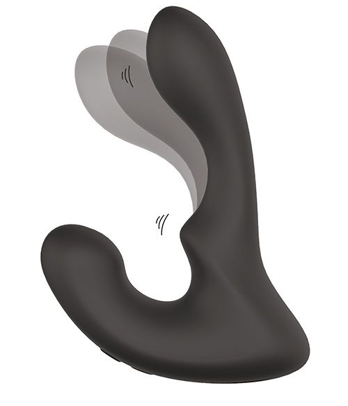 Чёрный массажер простаты с 2 моторами BOOTY ROCKER - Dream Toys - в Оренбурге купить с доставкой