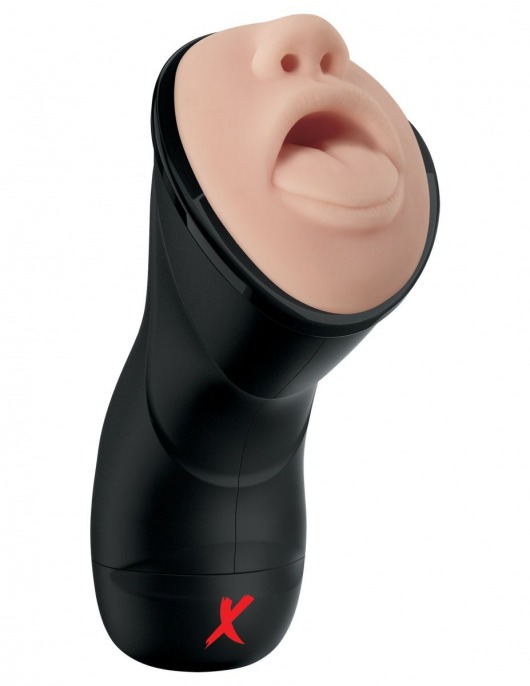 Мастурбатор-ротик Deep Throat Vibrating Stroker - Pipedream - в Оренбурге купить с доставкой