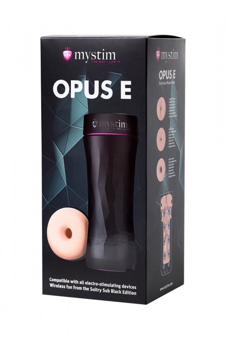 Мастурбатор-анус Opus E Donut с возможностью подключения электростимуляции - MyStim - купить с доставкой в Оренбурге