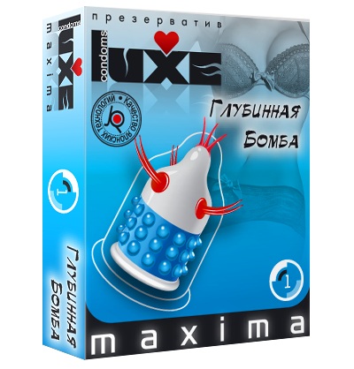 Презерватив LUXE Maxima  Глубинная бомба  - 1 шт. - Luxe - купить с доставкой в Оренбурге