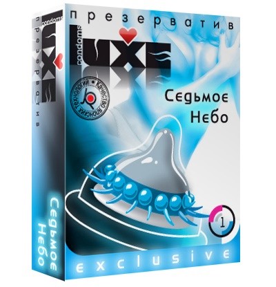 Презерватив LUXE  Exclusive  Седьмое небо  - 1 шт. - Luxe - купить с доставкой в Оренбурге