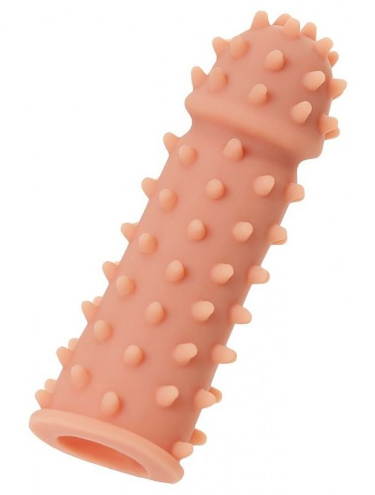 Телесная реалистичная насадка KOKOS Extreme Sleeve 03 с дополнительной стимуляцией - 12,7 см. - KOKOS - в Оренбурге купить с доставкой