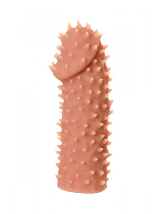 Телесная реалистичная насадка KOKOS Extreme Sleeve 07 с дополнительной стимуляцией - 12,7 см. - KOKOS - в Оренбурге купить с доставкой