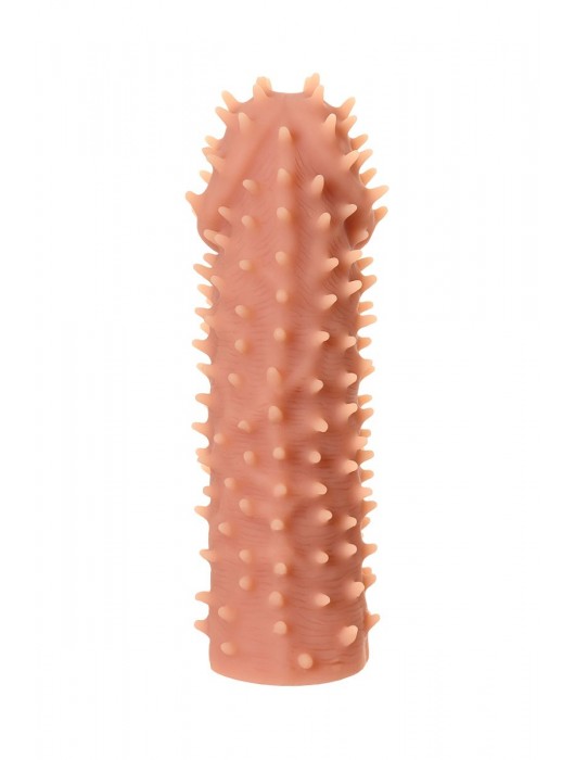 Телесная реалистичная насадка KOKOS Extreme Sleeve 07 с дополнительной стимуляцией - 12,7 см. - KOKOS - в Оренбурге купить с доставкой