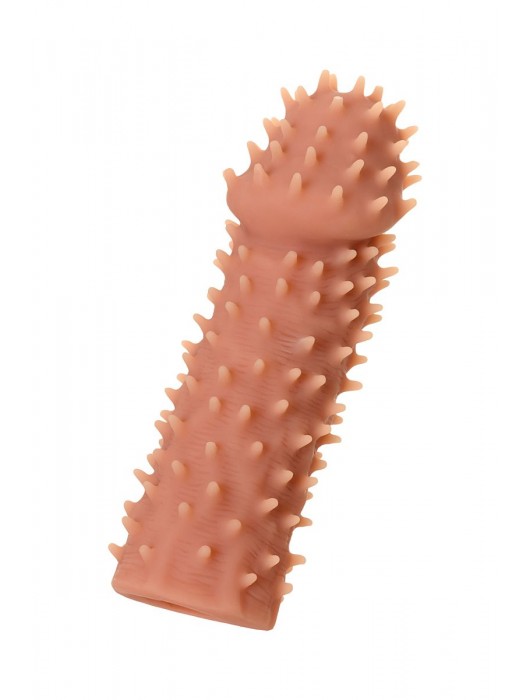 Телесная реалистичная насадка KOKOS Extreme Sleeve 07 с дополнительной стимуляцией - 12,7 см. - KOKOS - в Оренбурге купить с доставкой