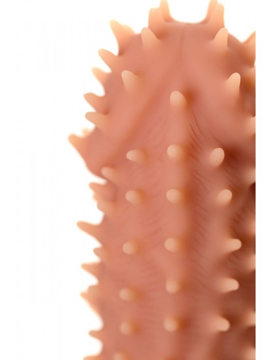 Телесная реалистичная насадка KOKOS Extreme Sleeve 07 с дополнительной стимуляцией - 12,7 см. - KOKOS - в Оренбурге купить с доставкой