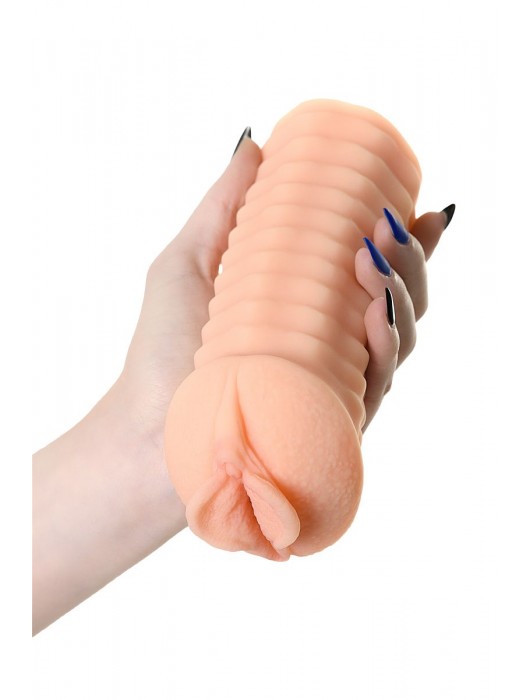 Мастурбатор-вагина ELEGANCE с ребрами на поверхности - KOKOS - в Оренбурге купить с доставкой