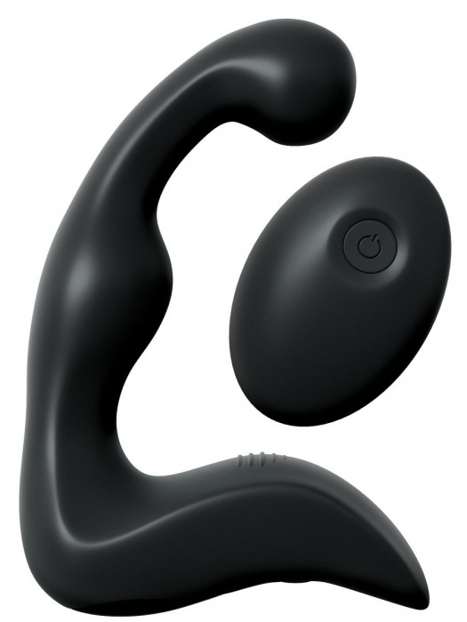 Черный вибромассажер простаты с пультом ДУ Control P-Spot Pro - Pipedream - в Оренбурге купить с доставкой