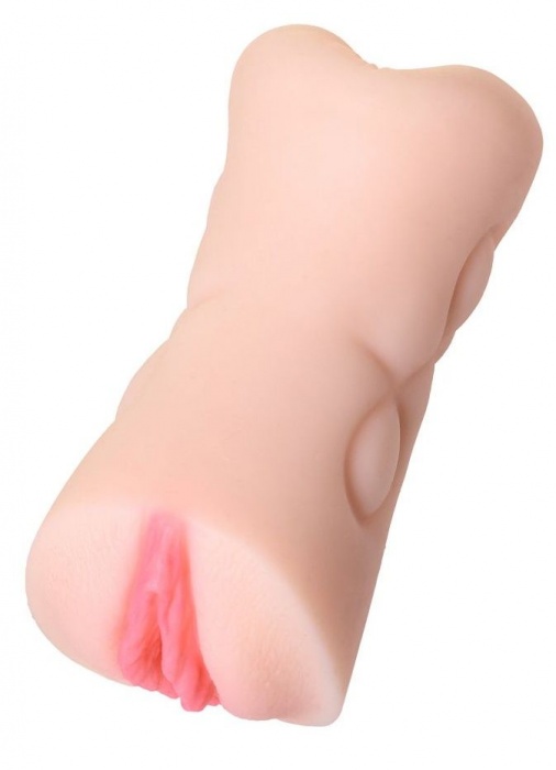 Телесный двусторонний мастурбатор Rich Fruit - вагина и анус - ToyFa - в Оренбурге купить с доставкой