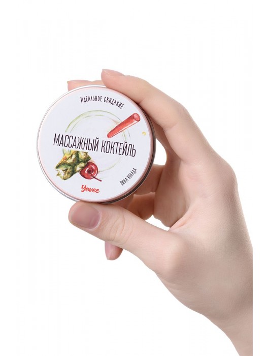 Массажная свеча «Массажный коктейль» с ароматом пина колады - 30 мл. - ToyFa - купить с доставкой в Оренбурге