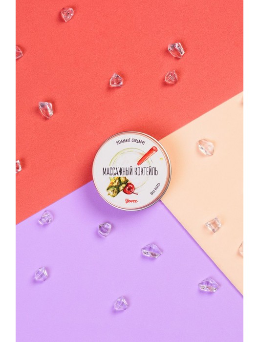Массажная свеча «Массажный коктейль» с ароматом пина колады - 30 мл. - ToyFa - купить с доставкой в Оренбурге