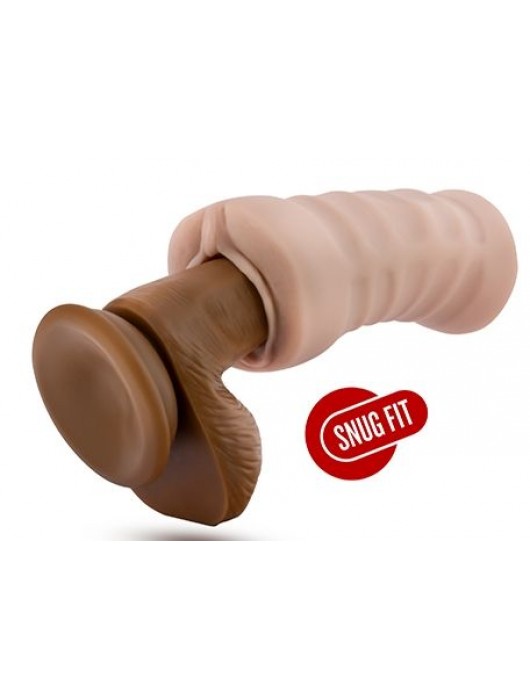 Телесный мастурбатор-вагина с вибропулей Ashley - Blush Novelties - в Оренбурге купить с доставкой