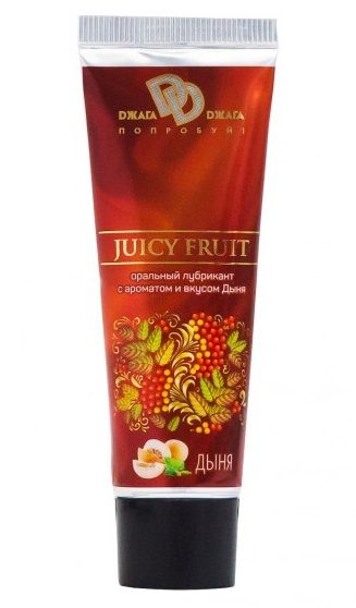 Интимный съедобный лубрикант JUICY FRUIT с ароматом дыни - 30 мл. - БиоМед - купить с доставкой в Оренбурге