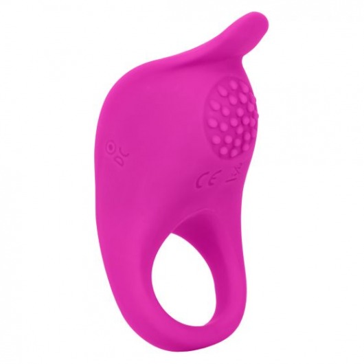 Ярко-розовое эрекционное виброкольцо Silicone Rechargeable Teasing Enhancer - California Exotic Novelties - в Оренбурге купить с доставкой