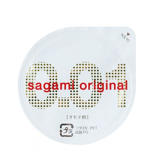 Супертонкий презерватив Sagami Original 0.01 - 1 шт. - Sagami - купить с доставкой в Оренбурге