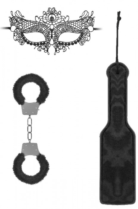 Черный игровой набор Introductory Bondage Kit №4 - Shots Media BV - купить с доставкой в Оренбурге