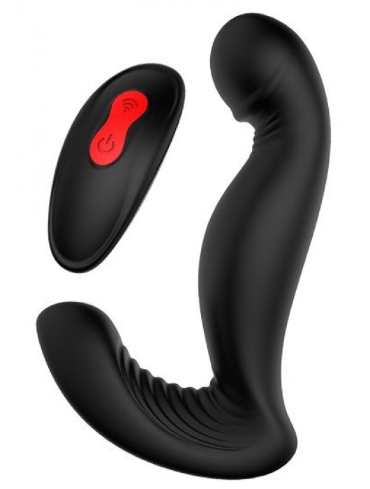 Черный вибромассажер простаты SWIRLING P-PLEASER - Dream Toys - в Оренбурге купить с доставкой
