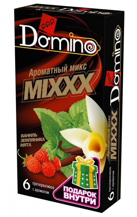 Ароматизированные презервативы DOMINO  Ароматный микс  - 6 шт. - Domino - купить с доставкой в Оренбурге