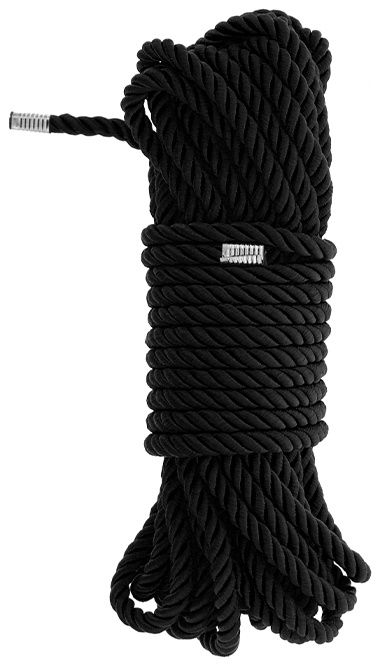 Черная веревка для бондажа BONDAGE ROPE - 10 м. - Dream Toys - купить с доставкой в Оренбурге