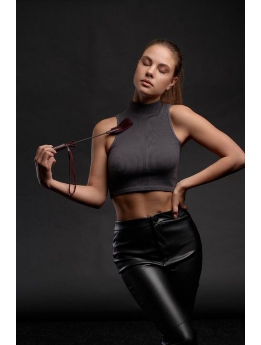 Бордовый стек Ladys Arsenal - 24 см. - БДСМ Арсенал - купить с доставкой в Оренбурге