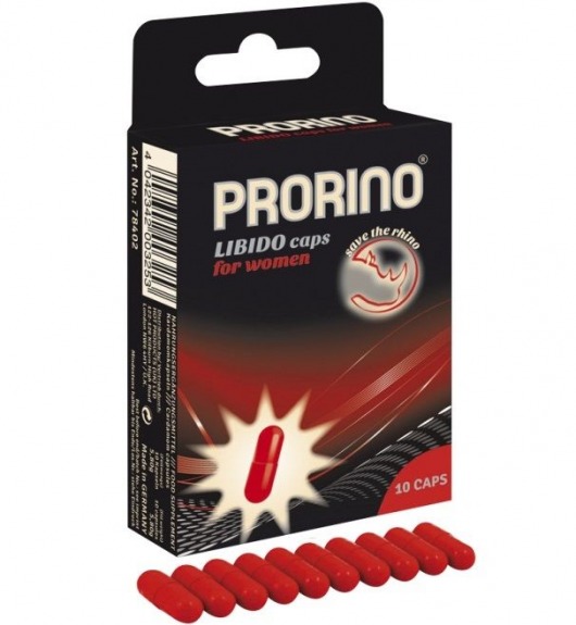 БАД для женщин ero black line PRORINO Libido Caps - 10 капсул - Ero - купить с доставкой в Оренбурге