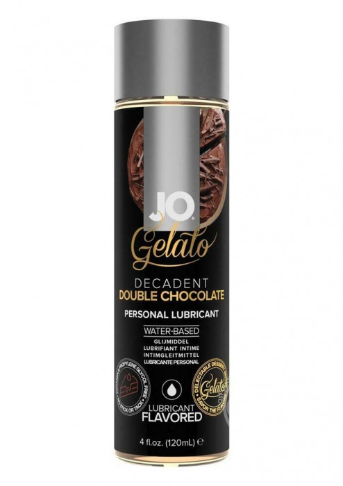 Лубрикант с ароматом шоколада JO GELATO DECADENT DOUBLE CHOCOLATE - 120 мл. - System JO - купить с доставкой в Оренбурге