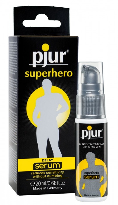 Сыворотка-пролонгатор pjur SUPERHERO Delay Serum - 20 мл. - Pjur - купить с доставкой в Оренбурге