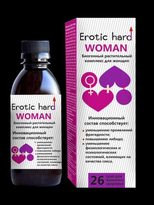 Женский биогенный концентрат для повышения либидо Erotic hard Woman - 250 мл. - Erotic Hard - купить с доставкой в Оренбурге