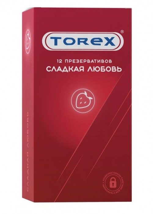 Презервативы Torex  Сладкая любовь  с ароматом клубники - 12 шт. - Torex - купить с доставкой в Оренбурге
