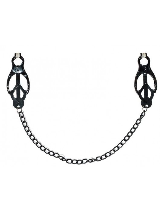 Зажимы на соски Darkside с цепочкой - Lola Games - купить с доставкой в Оренбурге