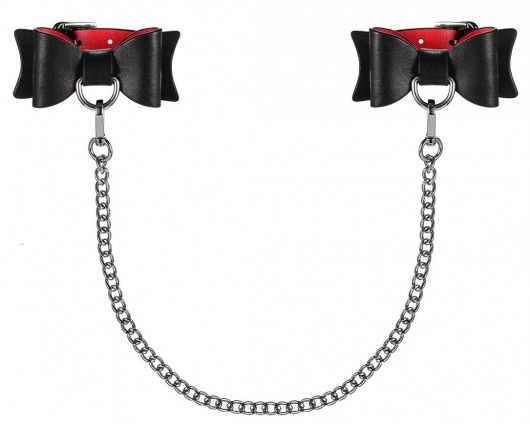 Элегантные манжеты со строгими бантиками - Obsessive - купить с доставкой в Оренбурге