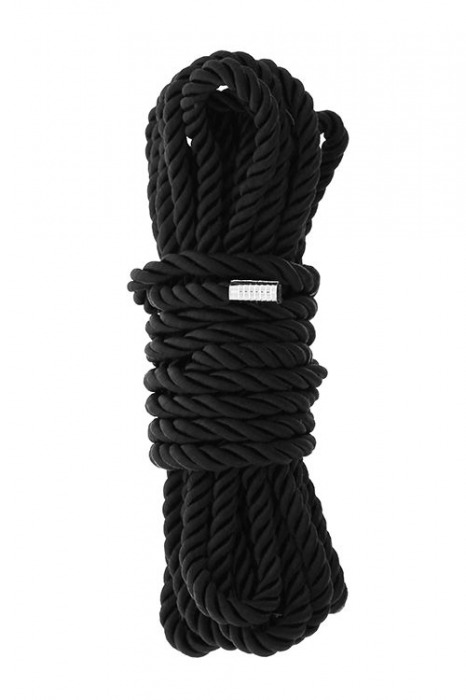 Черная веревка для шибари DELUXE BONDAGE ROPE - 5 м. - Dream Toys - купить с доставкой в Оренбурге