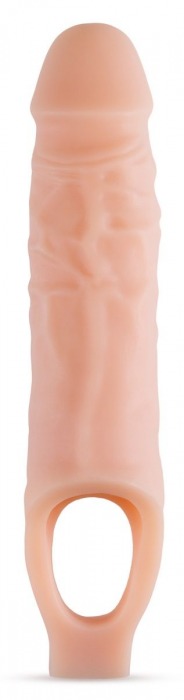 Телесный реалистичный фаллоудлинитель 9 Inch Silicone Cock Sheath Penis Extender - 22,86 см. - Blush Novelties - в Оренбурге купить с доставкой