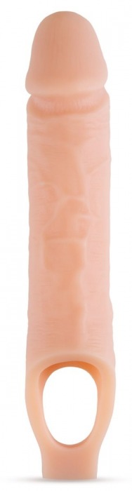 Телесный реалистичный фаллоудлинитель 10 Inch Silicone Cock Sheath Penis Extender - 25,4 см. - Blush Novelties - в Оренбурге купить с доставкой