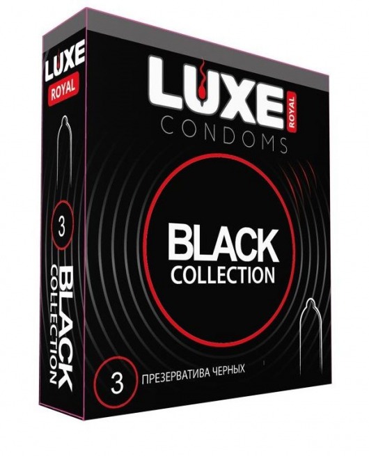 Черные презервативы LUXE Royal Black Collection - 3 шт. - Luxe - купить с доставкой в Оренбурге