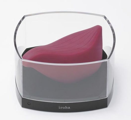 Бордовый клиторальный стимулятор IROHA TORI - Tenga