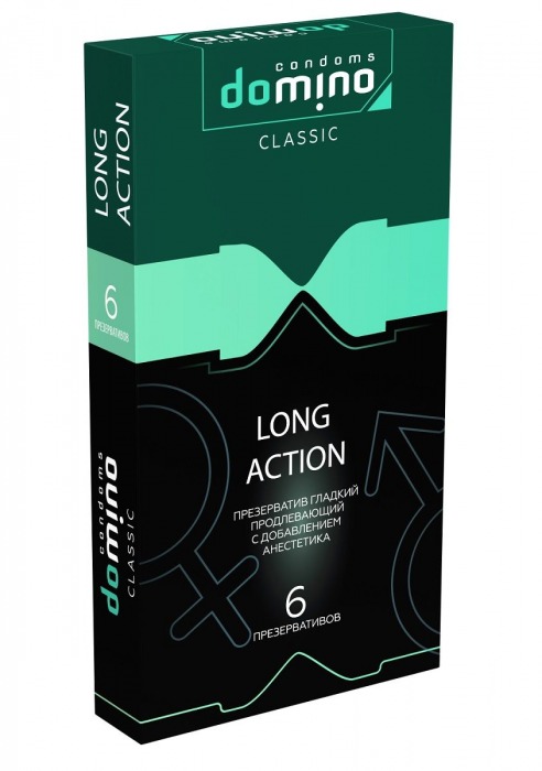 Презервативы с пролонгирующим эффектом DOMINO Classic Long action - 6 шт. - Domino - купить с доставкой в Оренбурге