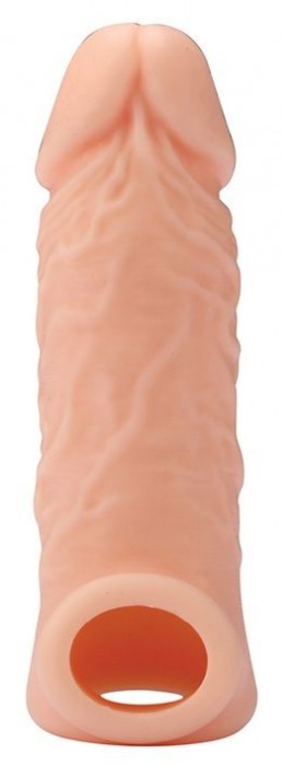 Телесная насадка EXTENDER WITH BALL STRAP 5.5 - 14 см. - Dream Toys - в Оренбурге купить с доставкой