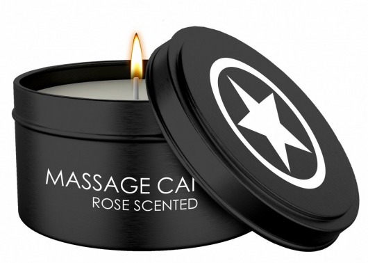 Массажная свеча с ароматом розы Massage Candle - Shots Media BV - купить с доставкой в Оренбурге