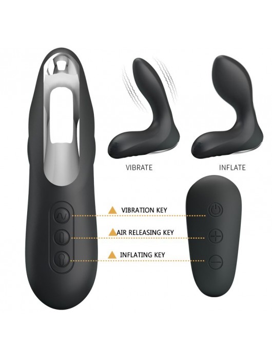 Массажер простаты Nasreddin с функцией расширения и пультом ДУ - 13,5 см. - Baile - в Оренбурге купить с доставкой