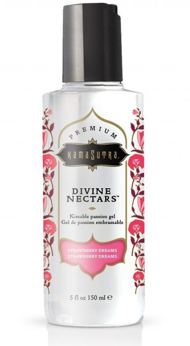 Гель-лубрикант на водной основе Divine Nectars Strawberry Dream с ароматом клубники - 150 мл. - Kama Sutra - купить с доставкой в Оренбурге