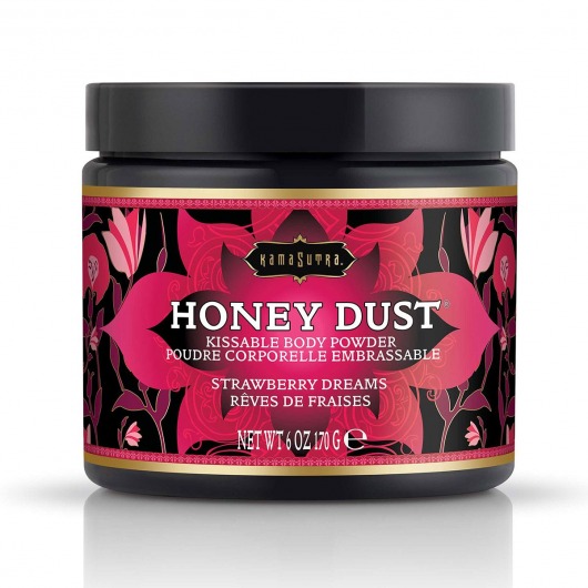 Пудра для тела Honey Dust Body Powder с ароматом клубники - 170 гр. - Kama Sutra - купить с доставкой в Оренбурге