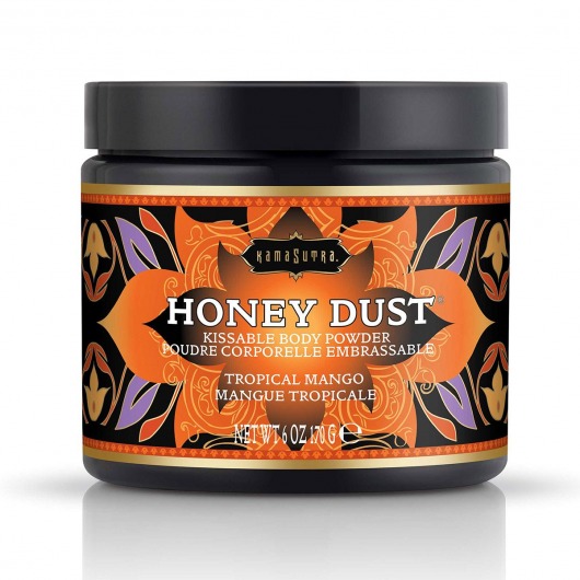 Пудра для тела Honey Dust Body Powder с ароматом манго - 170 гр. - Kama Sutra - купить с доставкой в Оренбурге