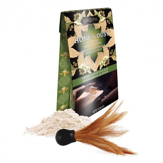 Пудра для тела Honey Dust Body Powder с ароматом жимолости - 28 гр. - Kama Sutra - купить с доставкой в Оренбурге