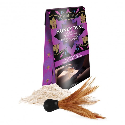 Пудра для тела Honey Dust Body Powder с ароматом малины - 28 гр. - Kama Sutra - купить с доставкой в Оренбурге