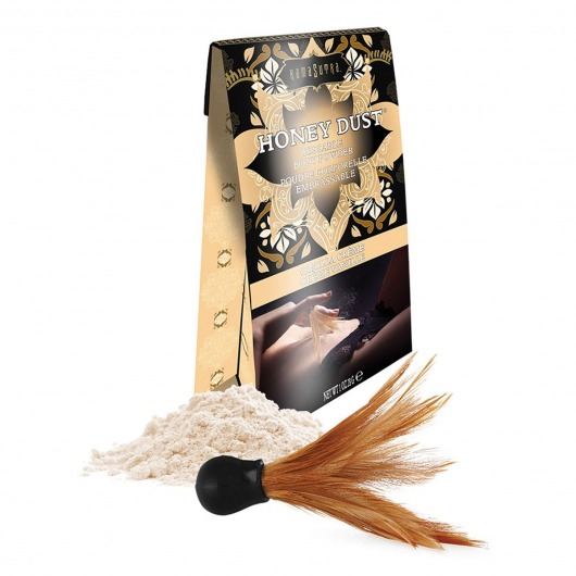 Пудра для тела Honey Dust Body Powder с ароматом ванили - 28 гр. - Kama Sutra - купить с доставкой в Оренбурге