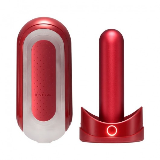 Красный мастурбатор Flip Zero Red   Warmer с подогревом - Tenga - в Оренбурге купить с доставкой