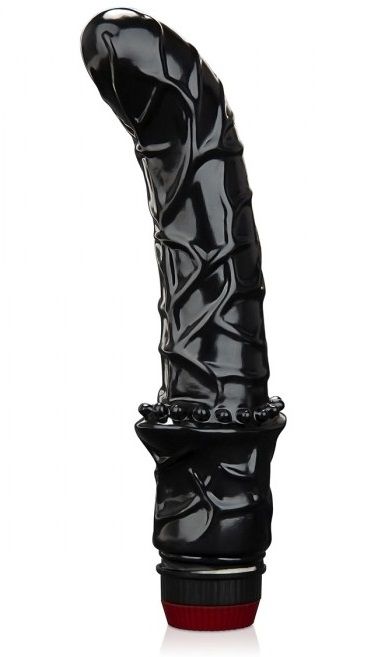 Черный вибромассажер простаты 6  Premium Prostate Massager - BlueLine - в Оренбурге купить с доставкой