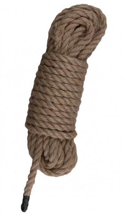 Пеньковая веревка для связывания Hemp Rope - 5 м. - Easy toys - купить с доставкой в Оренбурге