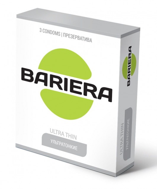 Ультратонкие презервативы Bariera Ultra Thin - 3 шт. - Bariera - купить с доставкой в Оренбурге